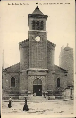 Ak Paris XVII., Eglise Saint Ferdinand des Ternes
