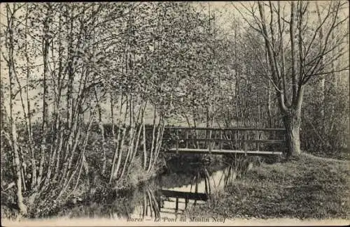 Ak Bures Essonne, Le Pont du Moulin Neuf