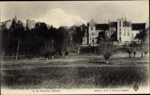 Ak Fere en Tardenois Aisne, Chateau, vue d'ensemble, Ruine