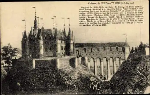 Künstler Ak Fere en Tardenois Aisne, Chateau, Schloss