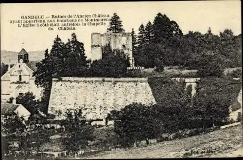 Ak Gandelu Aisne, Ruines de l'ancien Chateau