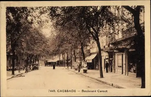 Ak Caussade Tarn et Garonne, Boulevard Carnot