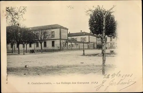Ak Castelsarrazin Tarn et Garonne, Le Collège des Garcons