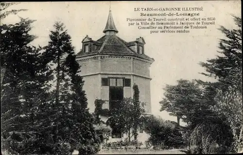 Ak Beaumont de Lomagne Tarn et Garonne, Pigeonnier de Toureil