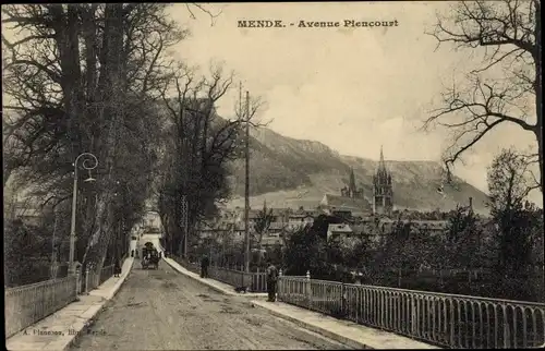 Ak Mende Lozère, Avenue Piencourt