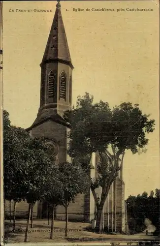 Ak Castelferrus Tarn-et-Garonne, Église