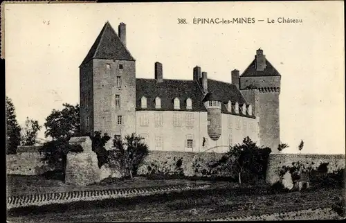 Ak Epinac les Mines Saone et Loire, Chateau