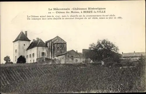 Ak Berzé la Ville Saone et Loire, Chateau des Moines