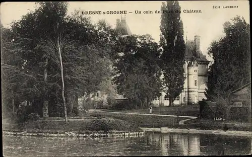 Ak Bresse sur Grosne Saone et Loire, Parc du Chateau