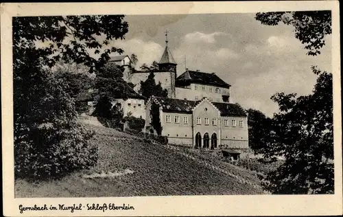 Ak Gernsbach im Schwarzwald, Schloss Eberstein