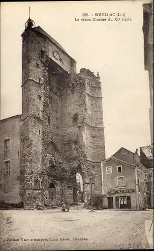 Ak Souillac Lot, Le vieux Clocher du XI. siècle