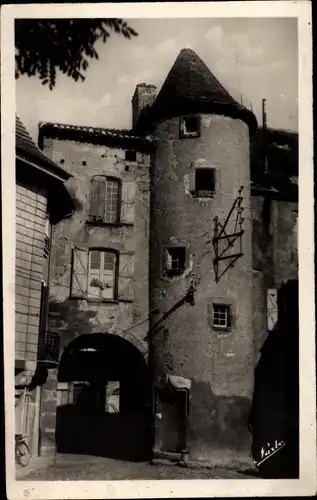 Ak Lacapelle Marival Lot, Ancienne porte fortifiée
