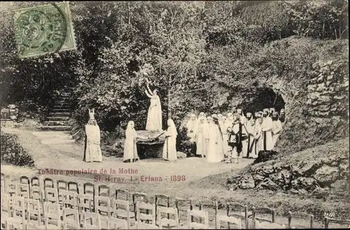 Ak La Mothe Saint Heray Deux Sèvres, Theatre populaire, Theaterszene