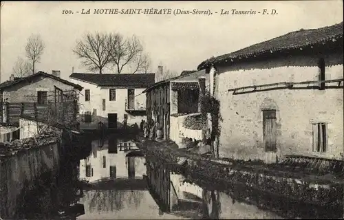 Ak La Mothe Saint Heraye Deux Sèvres, Les Tanneries