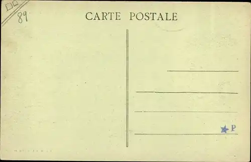 Ak Sainte Magnance Yonne, Le Bureau de Poste