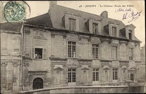 Ak Joigny Yonne, Le Chateau, École des Filles