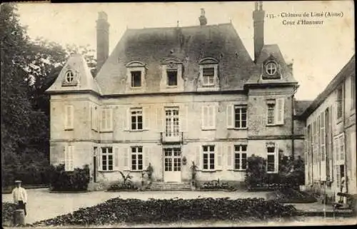 Ak Limé Aisne, Chateau, Cour d'Honneur