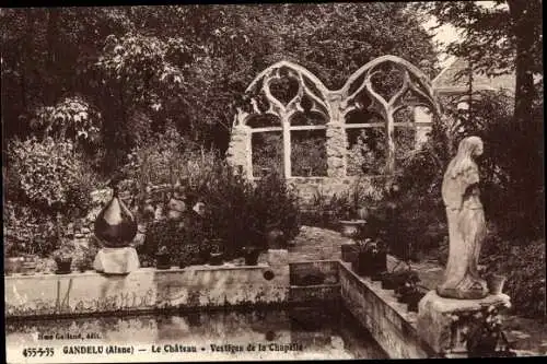 Ak Gandelu Aisne, Le Chateau, Vestiges de la Chapelle