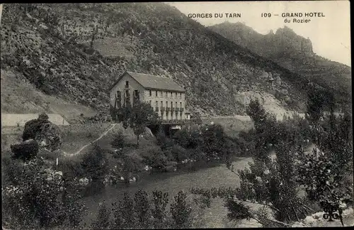 Ak Lozère, Gorges du Tarn, Grand Hotel du Rozier