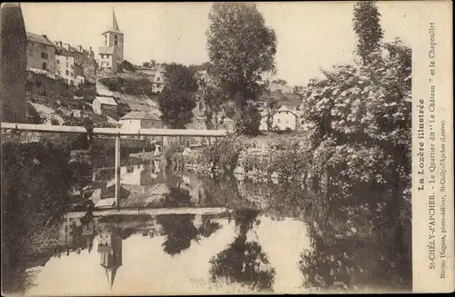 Ak St. Chély d'Apcher LozèreQuartier dit Le Chateau