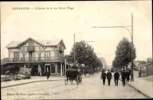 Ak Levallois Perret Hauts de Seine, Rue Victor Hugo