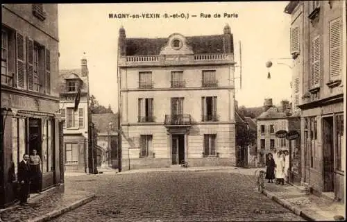 Ak Magny en Vexin Val-d’Oise, Rue de Paris