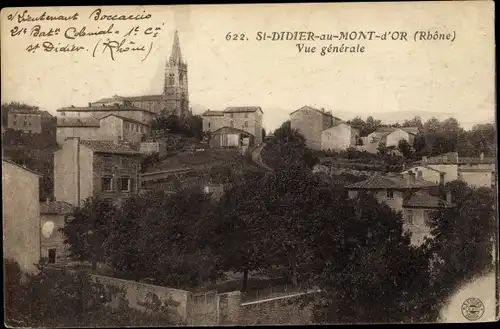 Ak St. Didier au Mont d'Or Rhône, Vue générale