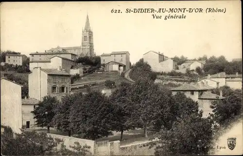 Ak St. Didier au Mont d'Or Rhône, Vue générale