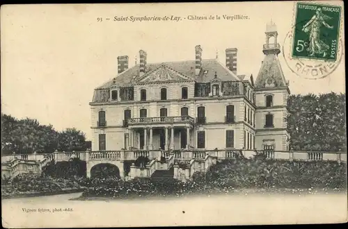 Ak Saint Symphorien de Lay Rhône, Chateau de la Verpillière