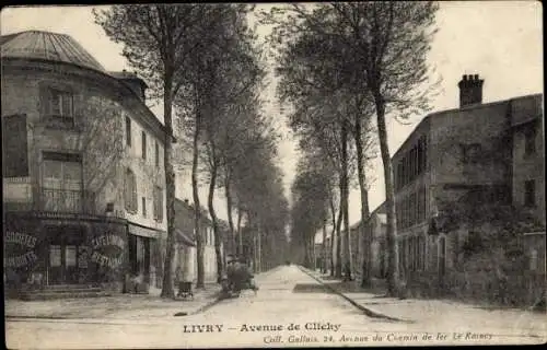 Ak Livry Seine Saint Denis, Avenue de Clichy