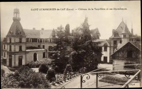 Ak Saint Symphorien de Lay Loire, Chateau de la Verpillière et ses dépendances