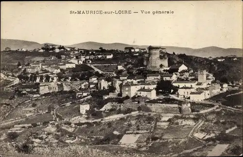 Ak St. Maurice sur Loire, Vue générale