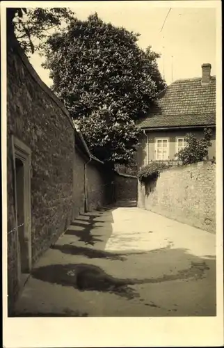 Foto Ak Erfurt in Thüringen, Partie an der Mauer