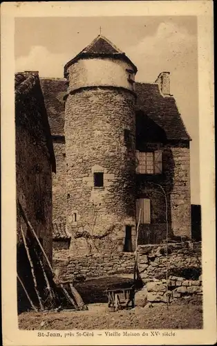 Ak St. Jean, prés St. Géré, Vieille Maison du XV. sieclé