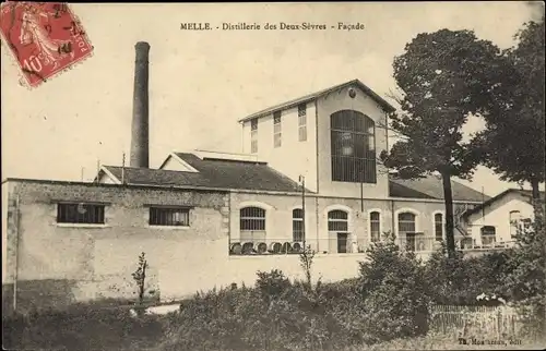 Ak Melle Deux Sèvres, Distillerie des Deux Sèvres, Facade