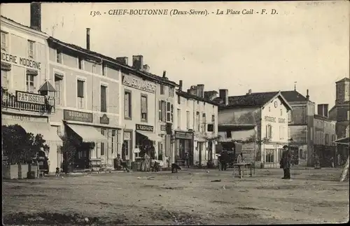 Ak Chef Boutonne Deux Sèvres, La Place Cail, Patisserie, Boucherie