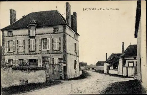 Ak Jaulges Yonne, Rue du Tureau