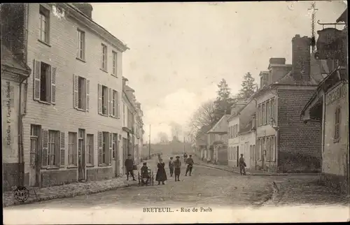 Ak Breteuil Eure, Rue de Paris