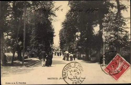 Ak Breteuil Eure, Avenue de la Gare