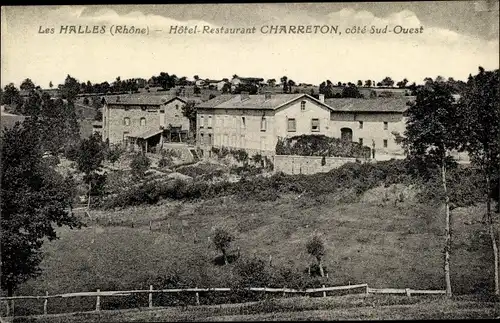 Ak Les Halles Rhône, Hotel Restaurant Charreton, cote Sud Ouest