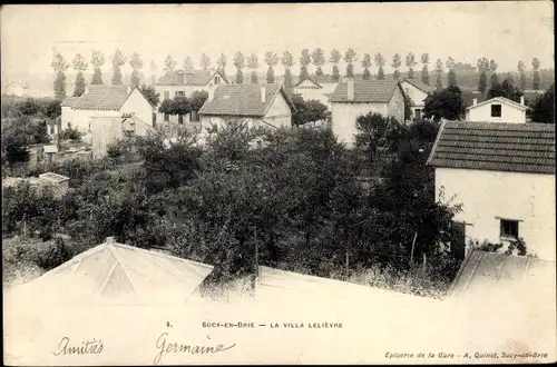 Ak Sucy en Brie Val-de-Marne, La Villa Lelièvre