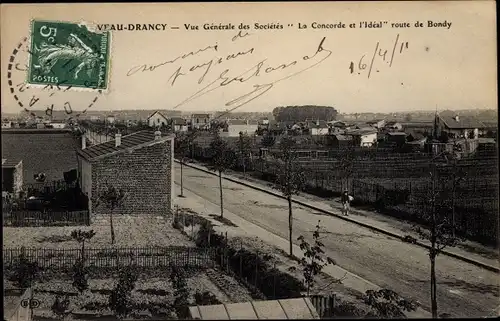 Ak Nouveau Drancy Seine Saint Denis, Vue générale des Societés, La Concorde, l'Ideal, route de Bondy