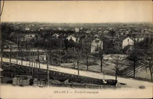 Ak Drancy Seine Saint Denis, Panorama, Paris Campagne
