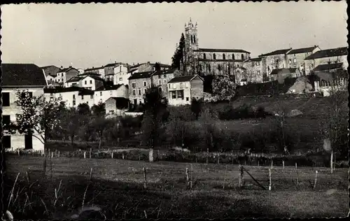 Ak Rozier en Donzy Loire, L'Église et le bas du bourg