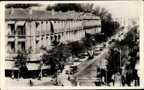 Ak Sidi Bel Abbes Algerien, Avenue de la Gare