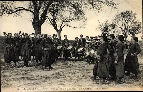 Ak Armée d'Afrique, Régiment de Zouaves, La Clique