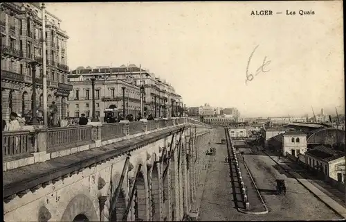 Ak Algier Alger Algerien, Les Quais