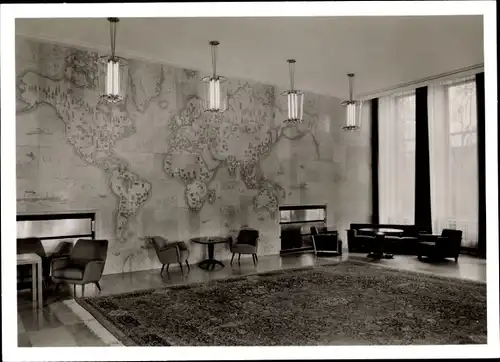 Ak Düsseldorf am Rhein, David Hansemann Haus der Deutsche Bank AG, Poststraße 5, Halle