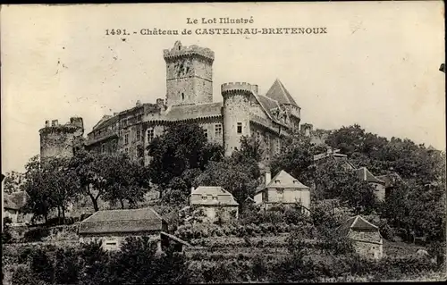 Ak Castelnau Bretenoux Lot, Chateau