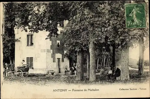 Ak Antony Hauts de Seine, Fontaine de Michalon